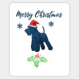 Christmas Schnauzer Sticker